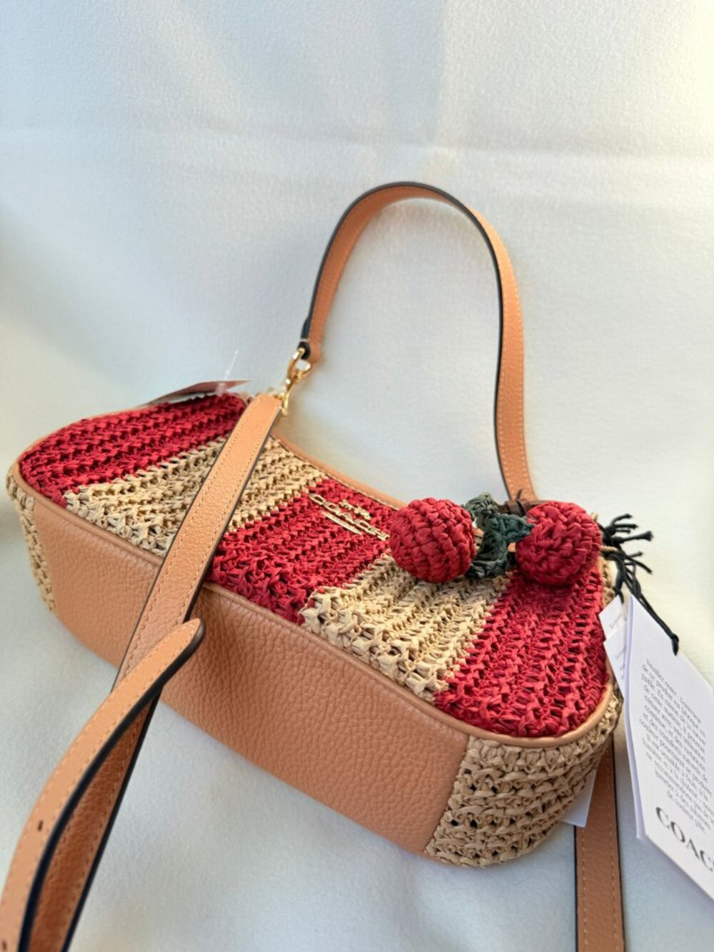 coach Teri Shoulder Bag With Stripes And Charm cer34 - Picture 4 of 14